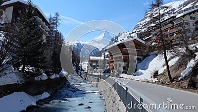 Zermatt, Switzerland Editorial Stock Photo